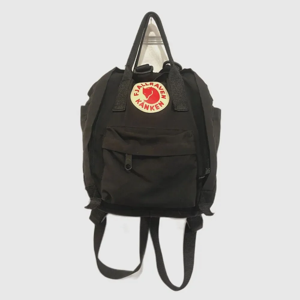 FJALLRAVEN KANKEN Classic Black Tiny Backpack Bag Size Small